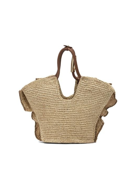 Zimmermann Natural "Goldentime" Medium Handbag