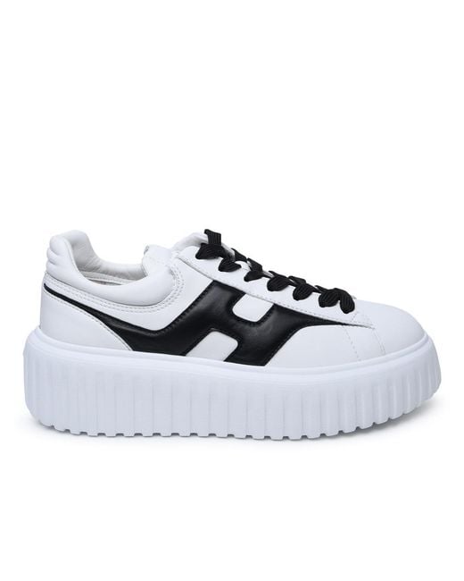 Hogan White Hxw6450Fe91Le90001 Leather Sneakers