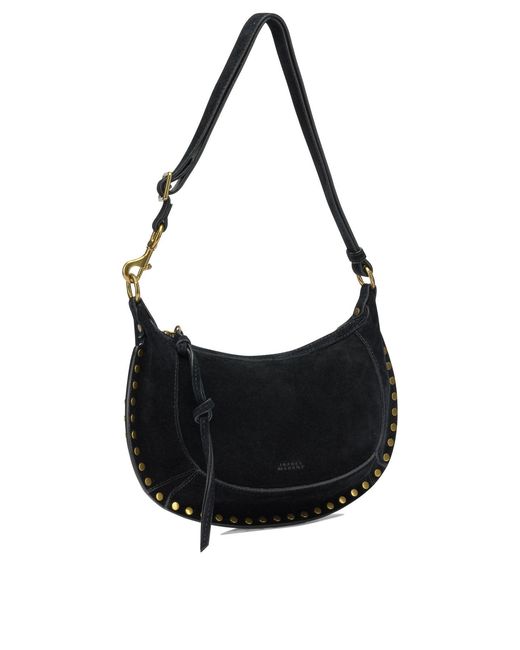Isabel Marant Black "Oskan Moon" Small Shoulder Bag