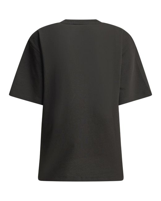 Ganni Green "Forest Teddy" Crew-Neck T-Shirt