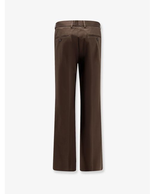 Dolce & Gabbana Brown Tailored Cotton Trousers for men