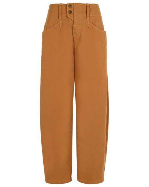 Isabel Marant Brown 'Oumaya' Cotton Cognac Pants