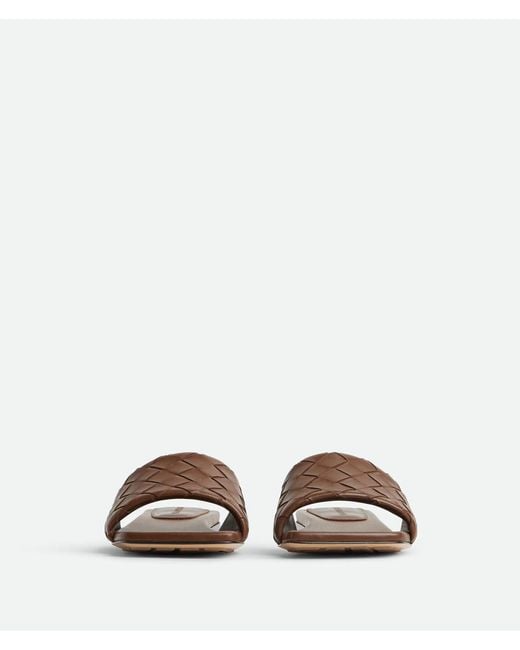 Bottega Veneta Brown "Parco" Mules Flat