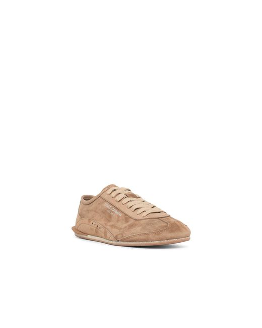 Dolce & Gabbana White Dolce & Gabbana 'Gimondi Plus' Leather Sneakers for men