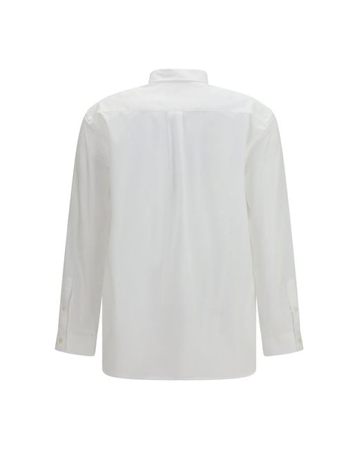 Deperlu White Giorgia Cotton Shirt
