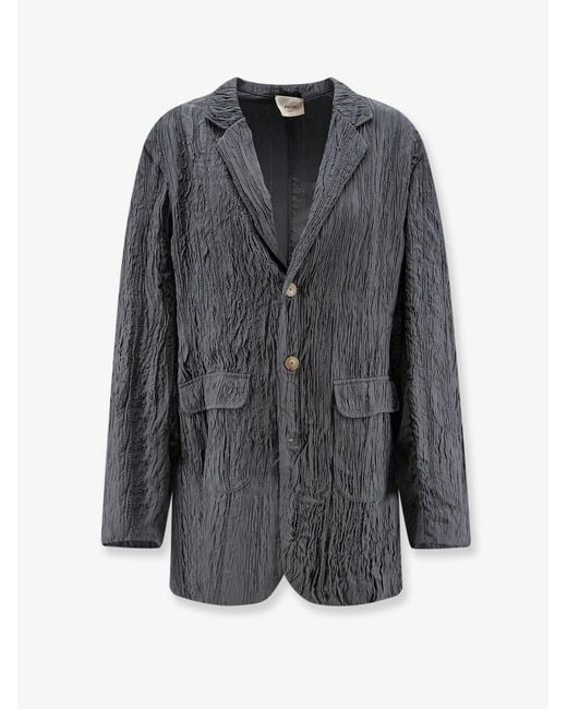 Alysi Gray Wrinkled Blazer