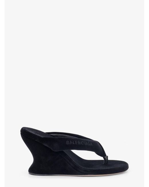 Balenciaga Blue Gaeta Velvet Sandals