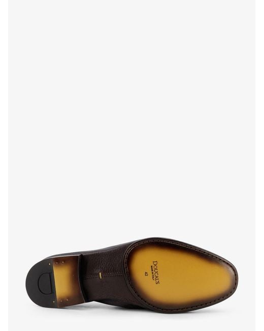 Doucal's White Daino Leather Loafers for men