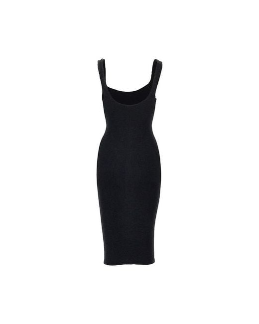 Hunza G Black Tank Mini Dress
