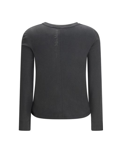 Max Mara Gray 'S Maxmara Fumetto Embroidered Logo T-Shirt