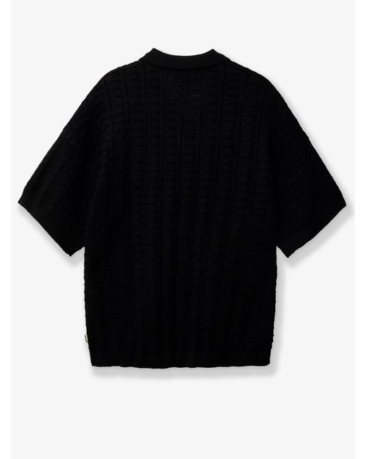 Woodbird Black Cotton Sweater for men
