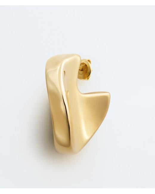 Bottega Veneta Metallic Disc Earrings