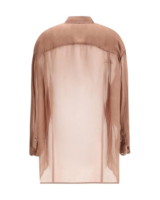 DARKPARK Pink Shirt Keanu Silk Organza