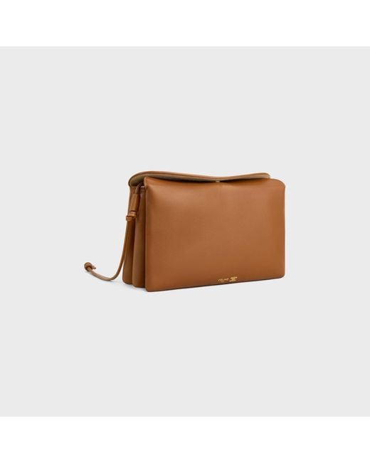 Céline Brown Trio Flap Small Shoulder Bag