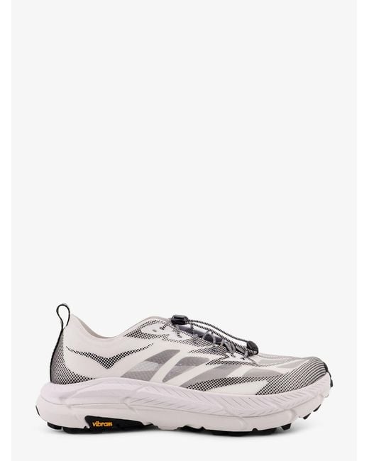 Hoka One One White U Mafate Speed 4 Lite Ts Technical Fabric Sneakers for men