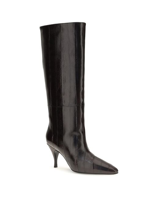 Herbert Levine Black Tall Leather Boots