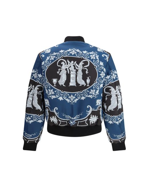 Versace Black Bomber Jackets for men