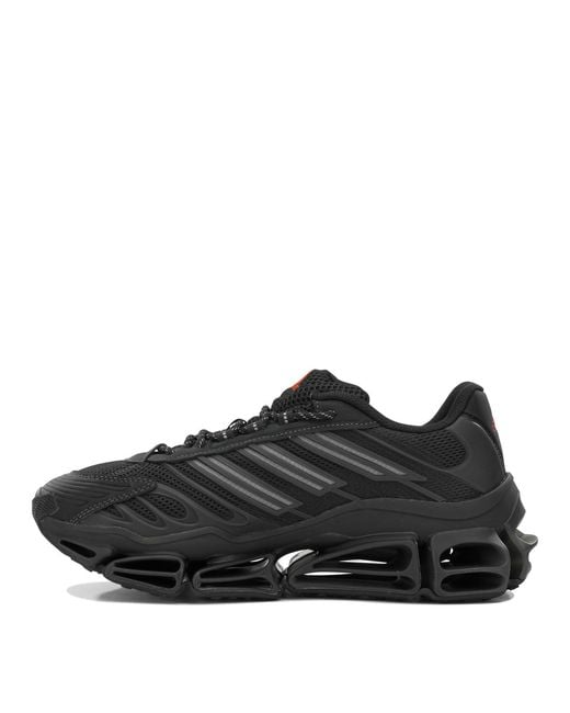 Adidas Originals Black Megaride Ag Fabric Rubber Sneakers