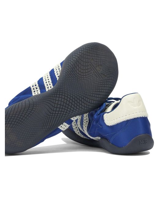 Adidas Originals Blue "Wales Bonner Karintha Lo Satin" Sneakers for men