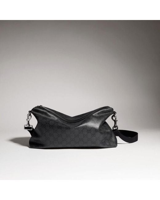 Gucci Black Essence Classic Medium Crossbody Bag for men