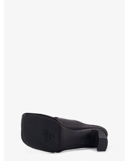 MM6 by Maison Margiela White Leather Sandals