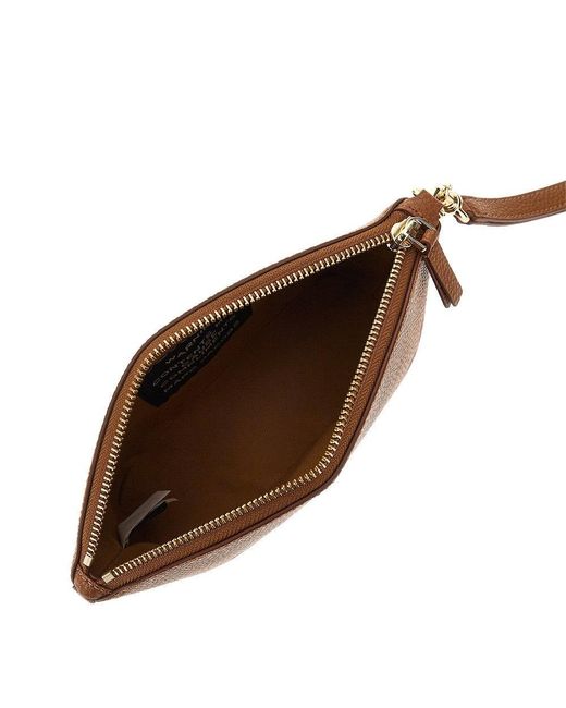 Marc Jacobs Brown Grain Leather Beauty Bag