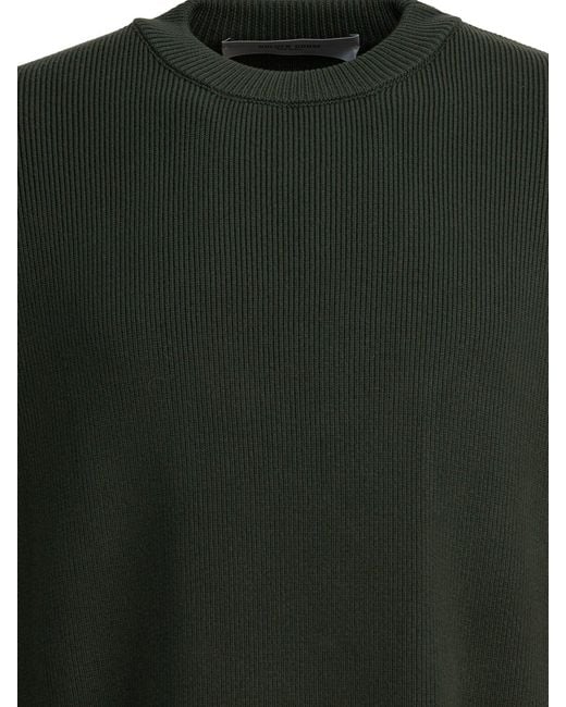 Golden Goose Deluxe Brand Green "Golden" Crewneck Sweater for men