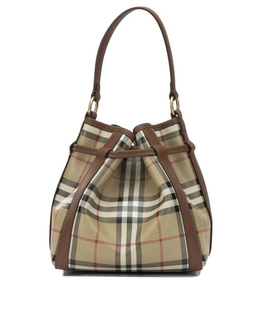 Burberry Natural "Check" Small Shoulder Bag