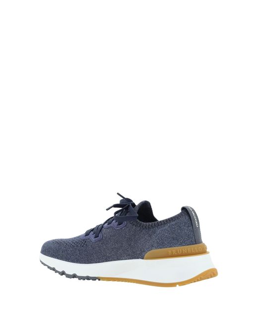 Brunello Cucinelli Blue Sneakers for men