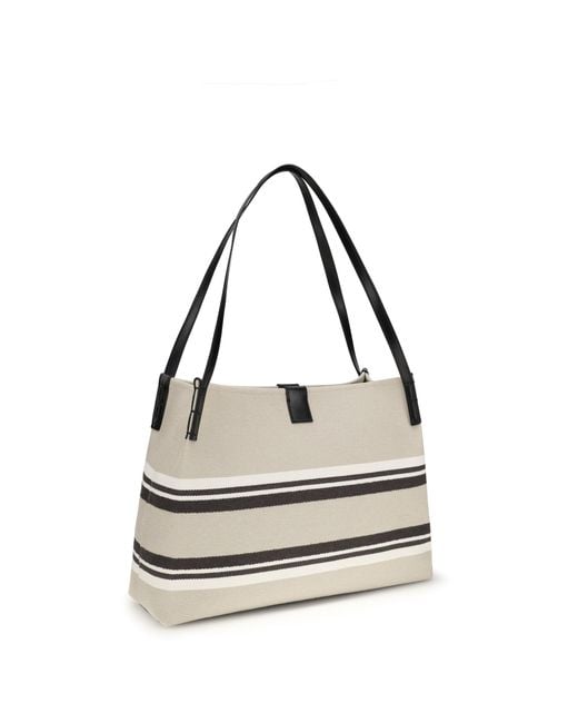 Balmain White Release Shoulder Bag