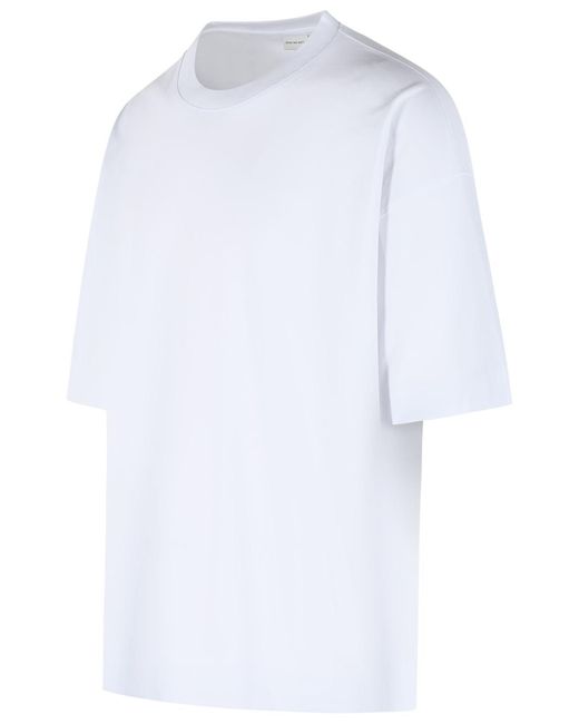 Dries Van Noten White 'Heno' Cotton T-Shirt for men