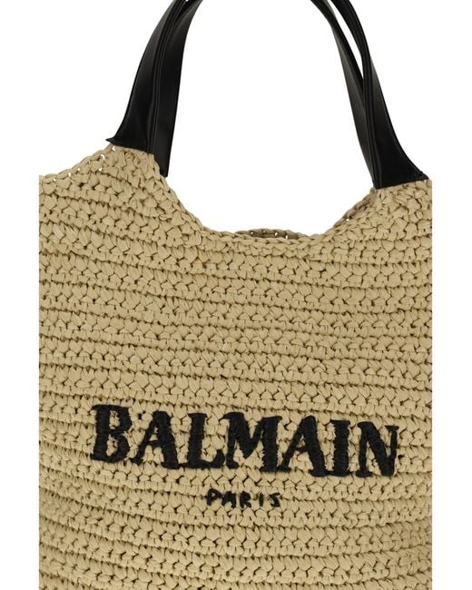 Balmain Metallic Tote Bag Mini Crochet