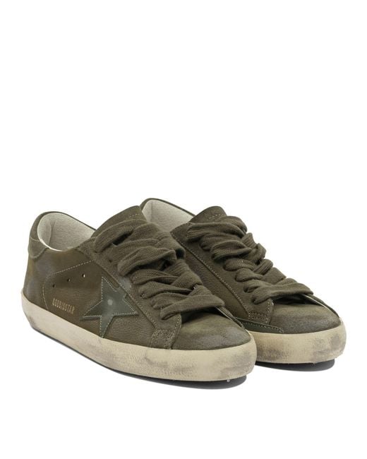Golden Goose Deluxe Brand Green "Super-Star" Sneakers for men
