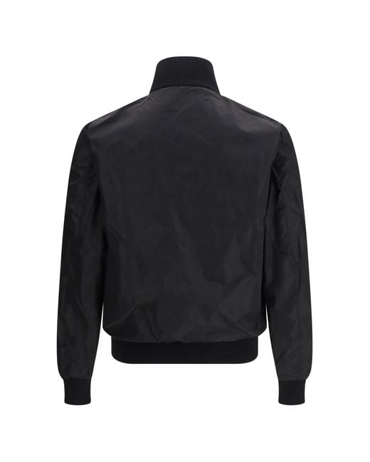 Prada Blue Reversible Wool And Re-Nylon Jacket for men