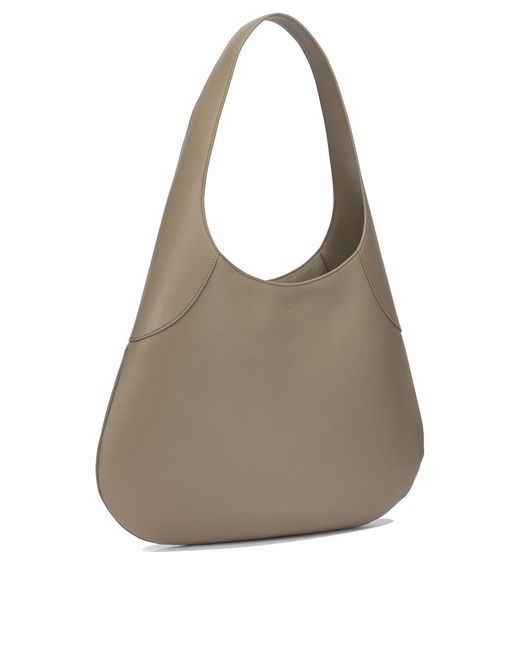 Khaite Gray "Joan Hobo" Large Shoulder Bag