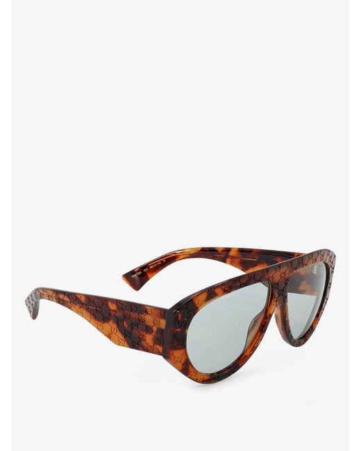 Gucci Brown Acetate Sunglasses
