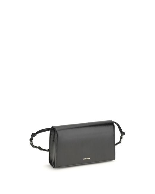 Jil Sander White Wallet Tangle Calf Leather