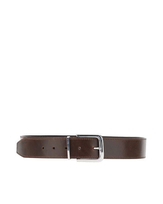 Frankie Shop Brown 'Sarno' Leather Belt