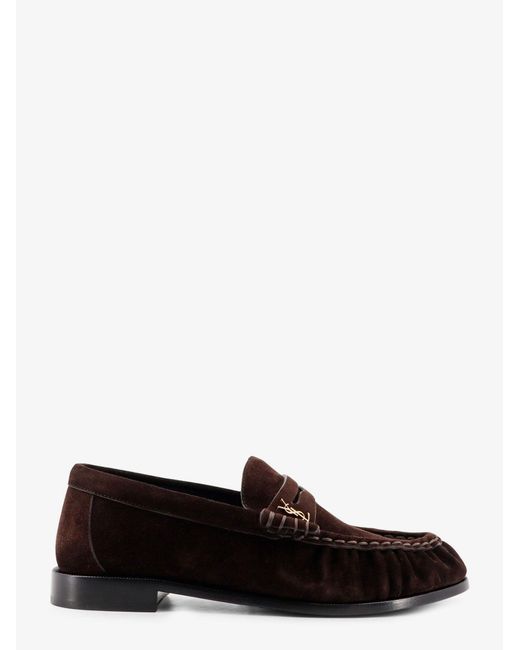 Saint Laurent White Le Loafer 15 Suede Loafer