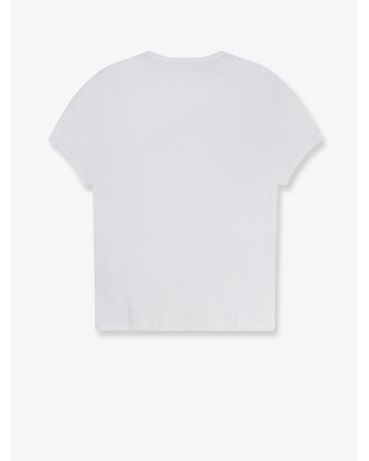 MM6 by Maison Margiela White Cotton T-Shirt