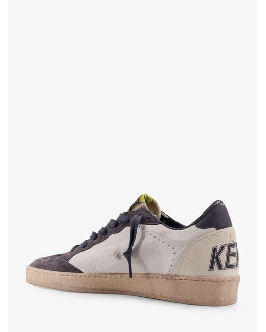 Golden Goose Deluxe Brand Multicolor Deluxe Brand Ballstar Leather Sneakers And Suede With Side Logo for men
