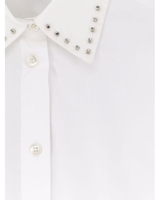 Pinko White Cotton Shirt