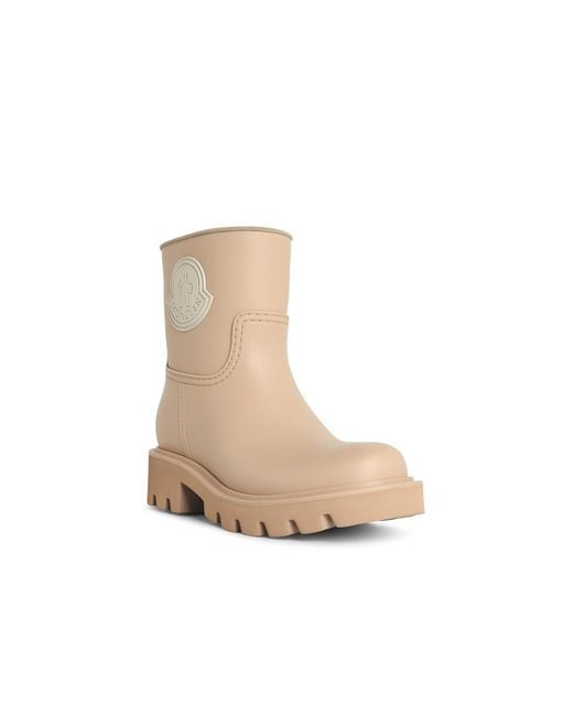 Moncler Natural 'Kickstream' Sand Pvc Rain Boots