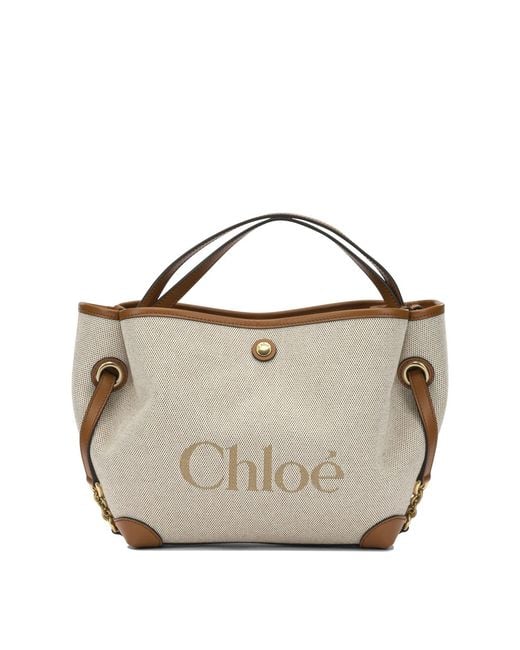 Chloé White "Clover" Medium Handbag