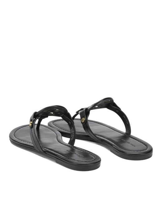 Tory Burch Black Leather Sandals