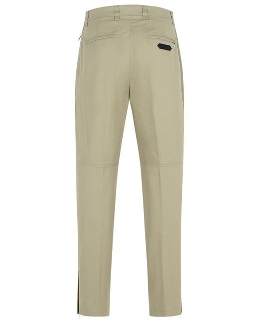 Lanvin Natural 'Biker' Cotton Pants for men