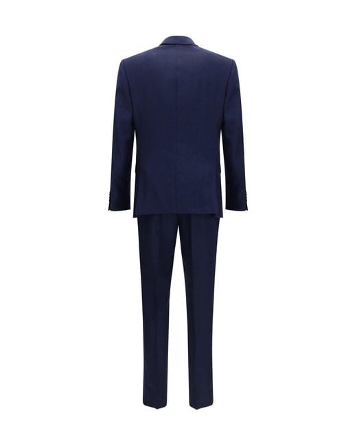 Boss Blue Suit Linen-Mohair for men