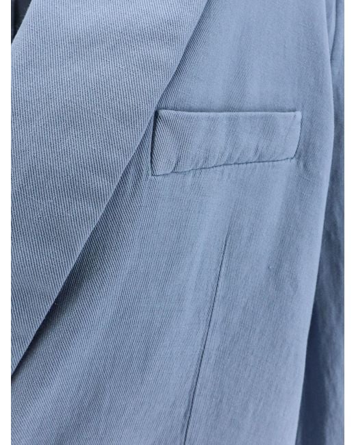 Closed Blue Virgin Wool Blend Blazer