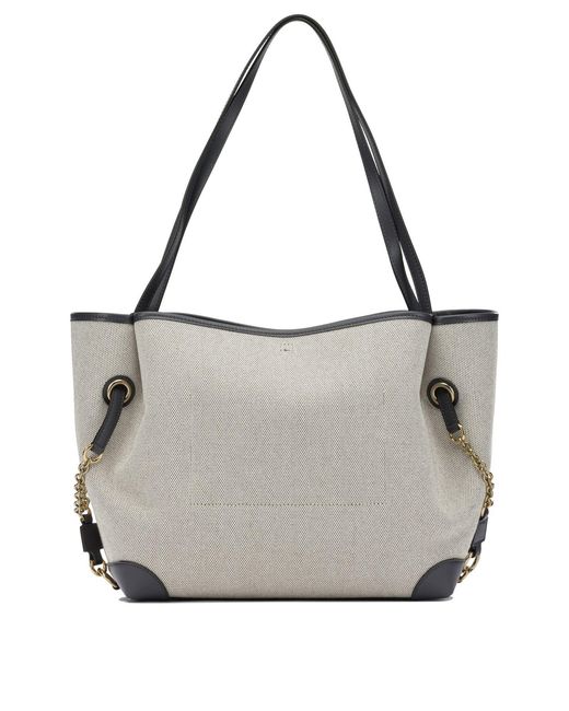 Chloé White "Clover" Large Shoulder Bag