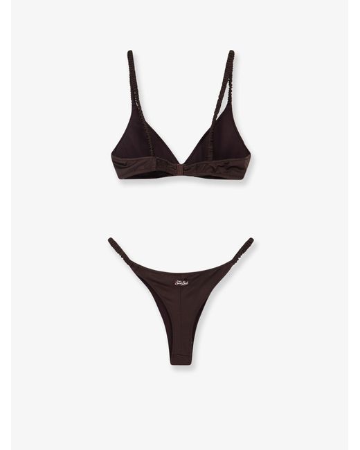 Mc2 Saint Barth Brown Moana Nylon Bikini